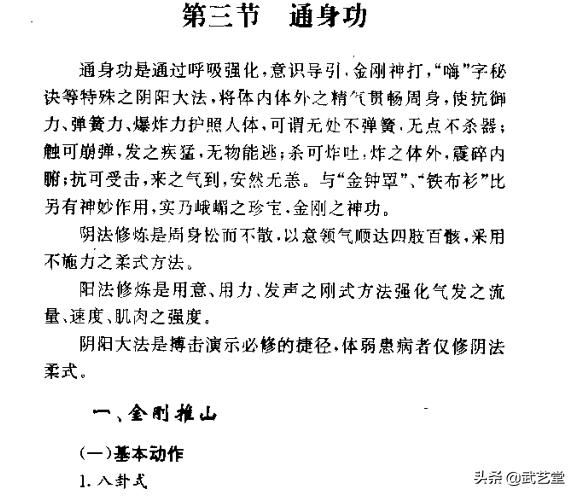 秘传6步夺命功，通身功详细图解（一）