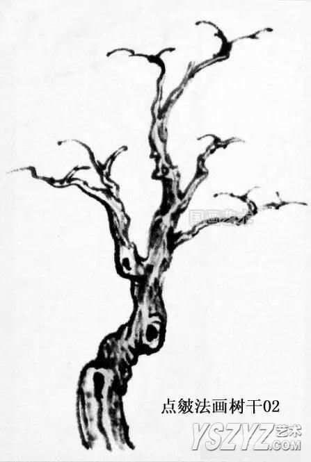 山水画各种树的画法