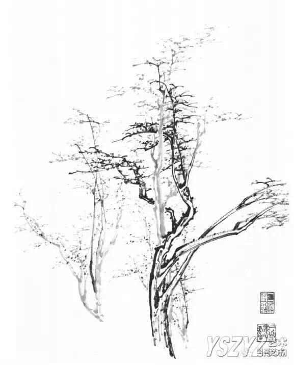 山水画各种树的画法