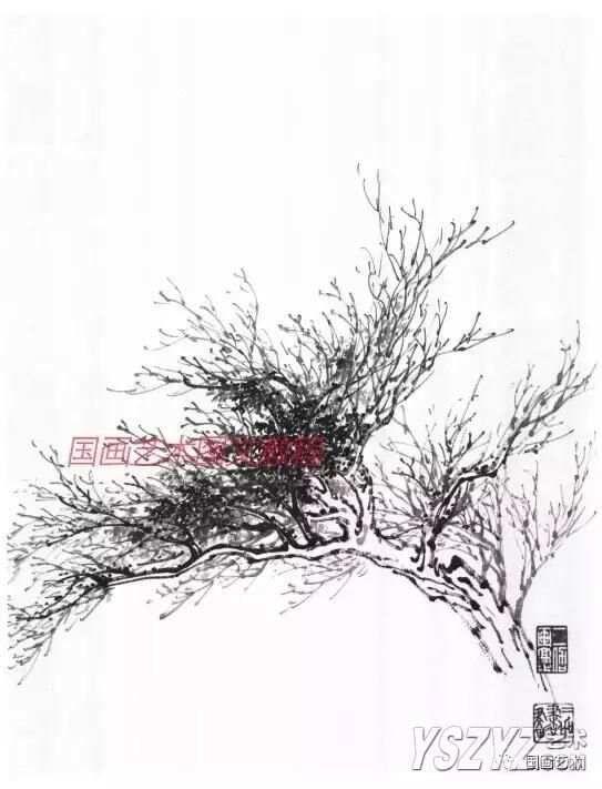 山水画各种树的画法