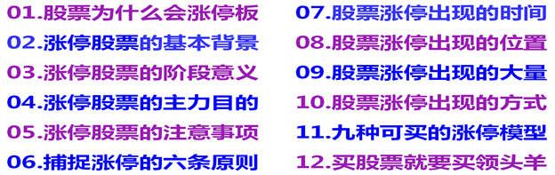 涨停战法之模型领头