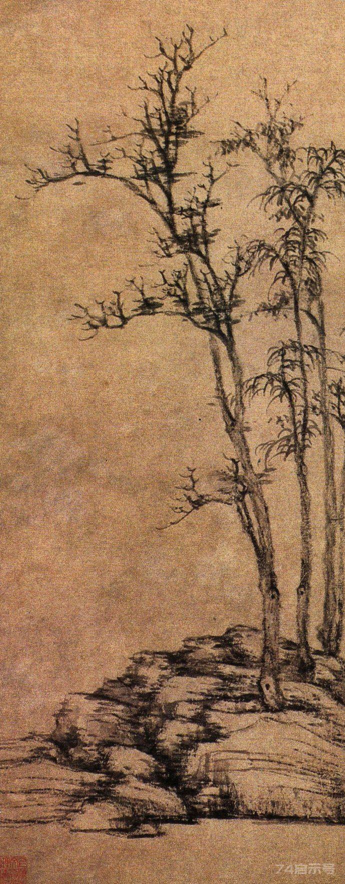国画元代.倪瓒绘画汇集（1）