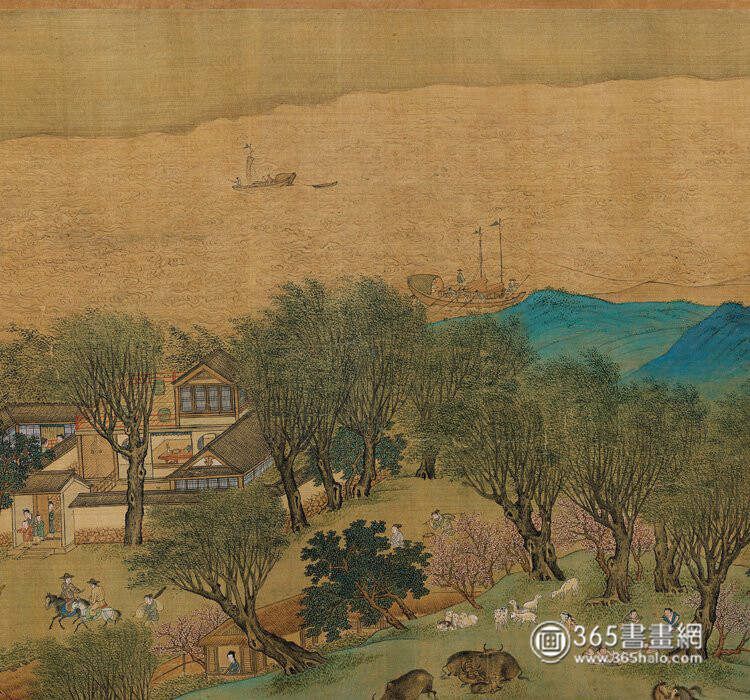 明仇英《清明上河图》辽博藏本分段图07