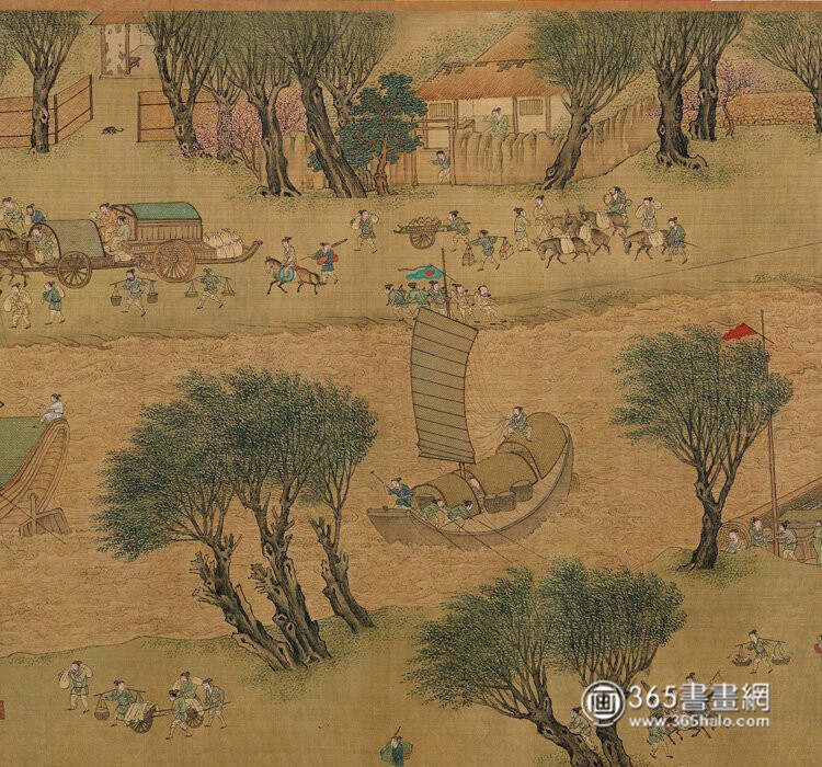 明仇英《清明上河图》辽博藏本分段图11