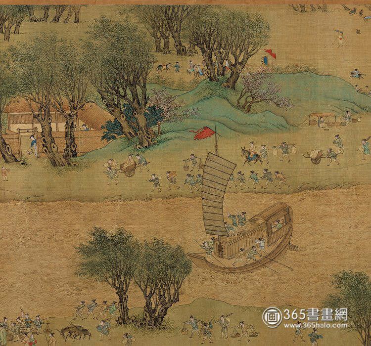 明仇英《清明上河图》辽博藏本分段图13