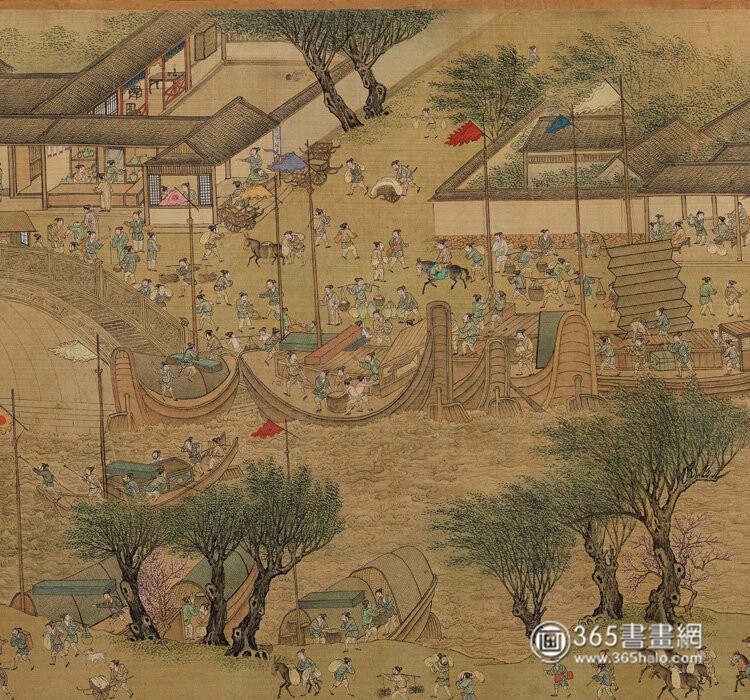 明仇英《清明上河图》辽博藏本分段图15