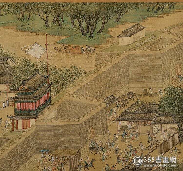 仇英《清明上河图》辽博藏本_仇英《清明上河图》辽博藏本_