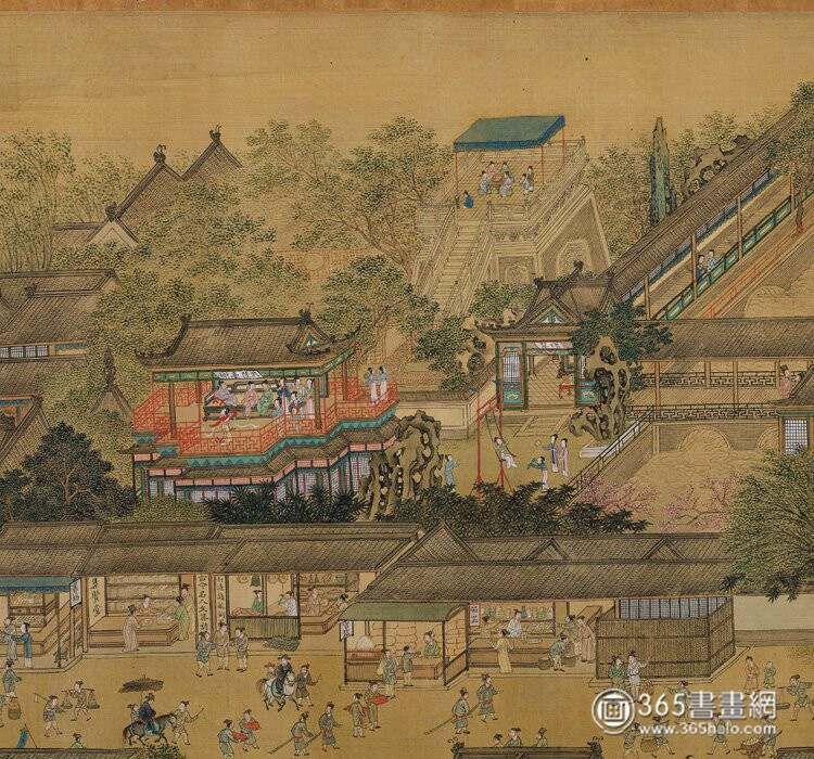 仇英《清明上河图》辽博藏本_仇英《清明上河图》辽博藏本_