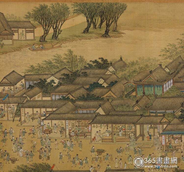 _仇英《清明上河图》辽博藏本_仇英《清明上河图》辽博藏本