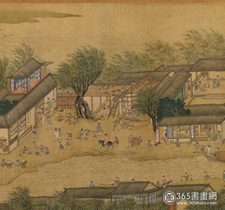 仇英《清明上河图》辽博藏本_仇英《清明上河图》辽博藏本_