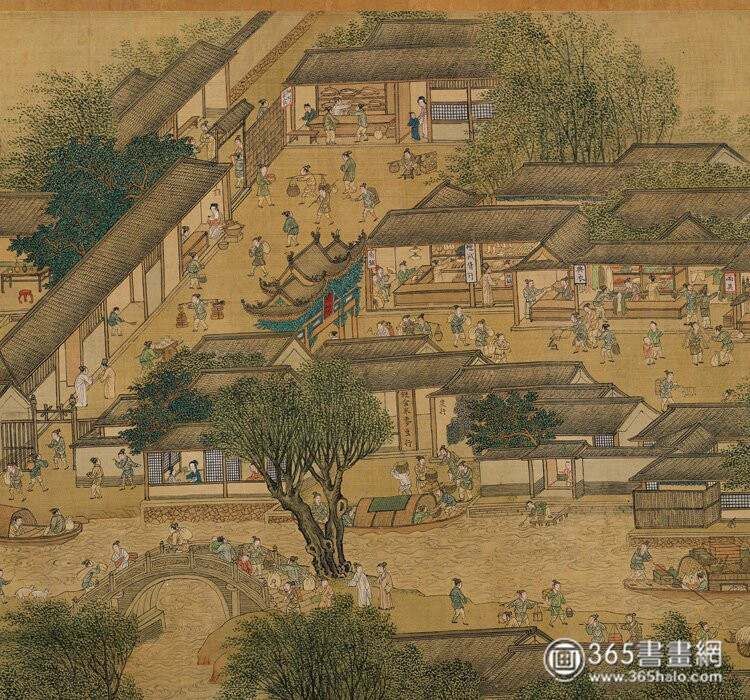 _仇英《清明上河图》辽博藏本_仇英《清明上河图》辽博藏本