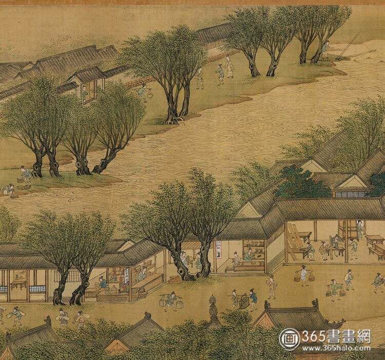 仇英《清明上河图》辽博藏本_仇英《清明上河图》辽博藏本_