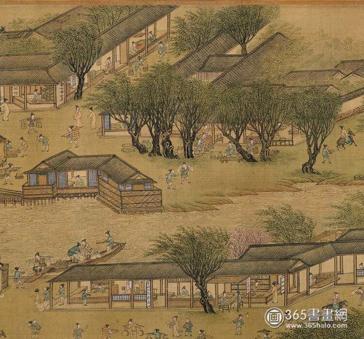 仇英《清明上河图》辽博藏本_仇英《清明上河图》辽博藏本_