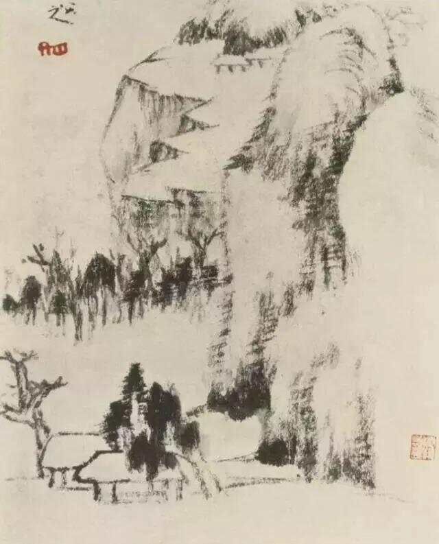 八大山人晚年“渴笔”，精彩绝伦！__八大山人晚年“渴笔”，精彩绝伦！