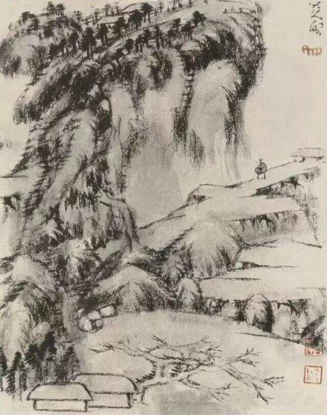 八大山人晚年“渴笔”，精彩绝伦！_八大山人晚年“渴笔”，精彩绝伦！_