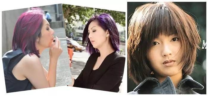 _染彩虹色的颜色头发_彩虹染发