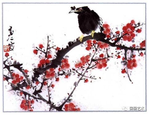 梅画简单的画怎么画_梅的画法步骤_