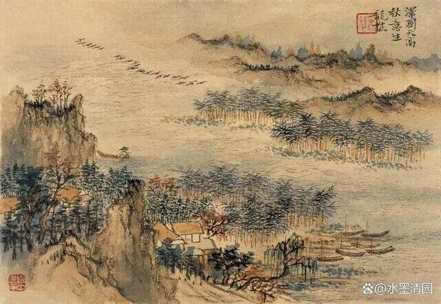 淡笔勾勒的意思_山水画勾线笔法视频_