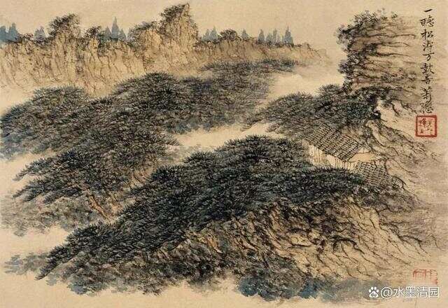 _淡笔勾勒的意思_山水画勾线笔法视频