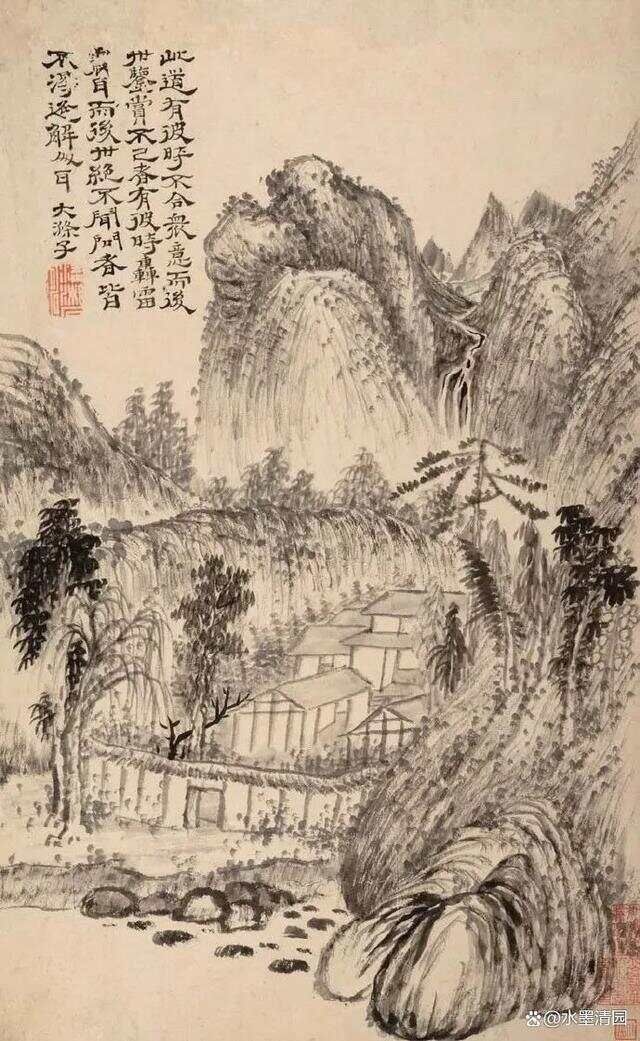 石涛，偏好湿笔！_石涛，偏好湿笔！_