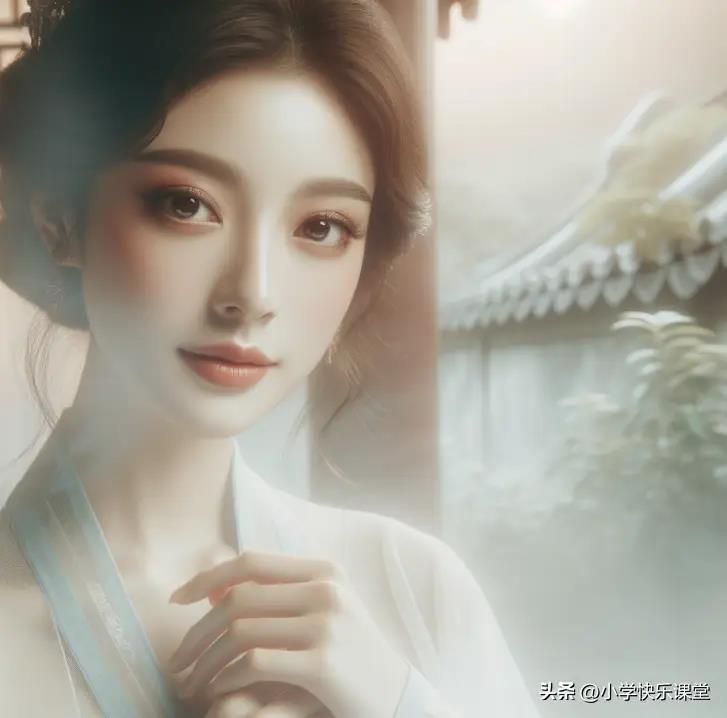 才女上联：“张长弓，骑奇马，三更作战”穷书生对下联才女脸通红
