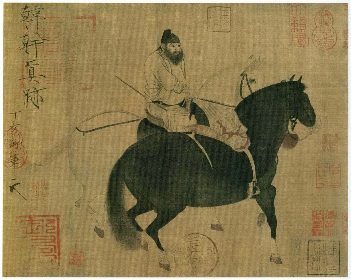 _牧马图谁画的_牧马图国画